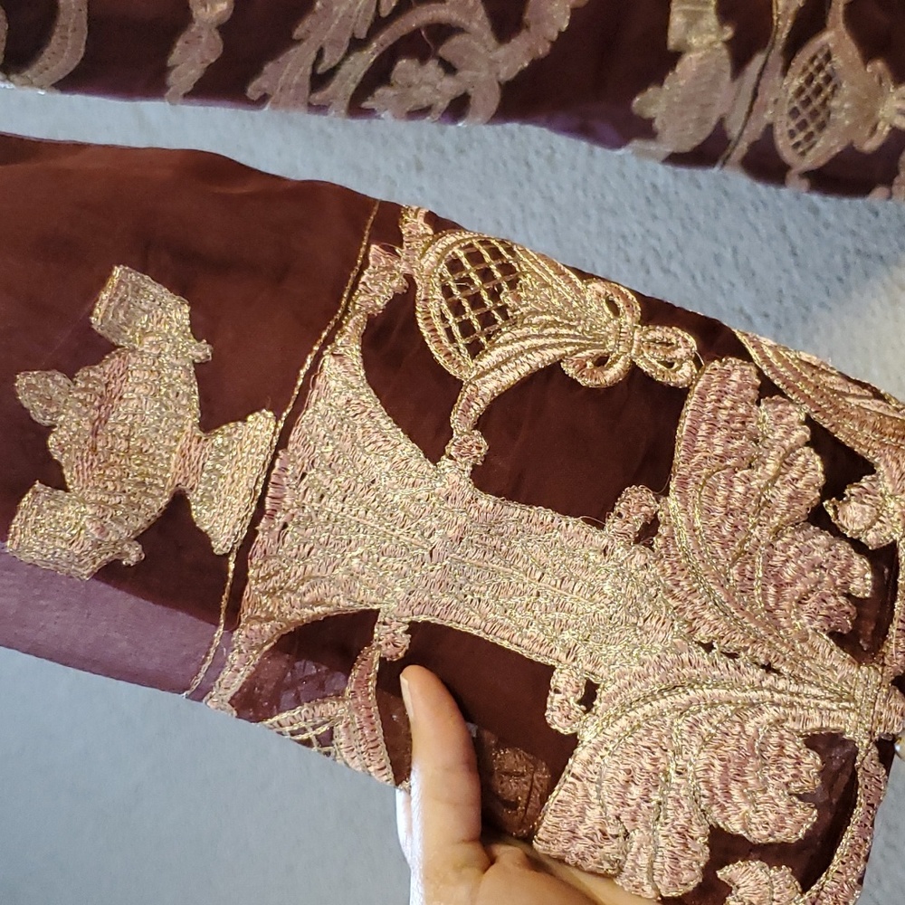 Pakistani Organza Fancy Kurta - image 4